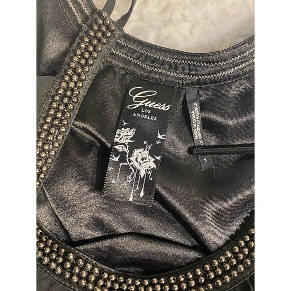 Guess Beaded Dressy Tank Beaded Size 3 Jet Black - Picture 5 of 13